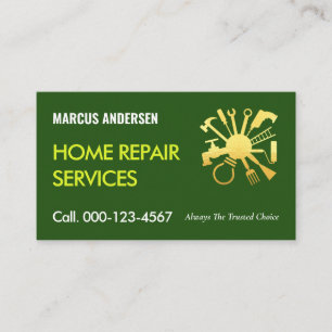Einfache minimalistische Handwerker-Reparaturwerkz Visitenkarte