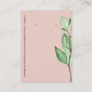 Einfache minimalistische Haut-Ohrhänger-Auslage Visitenkarte