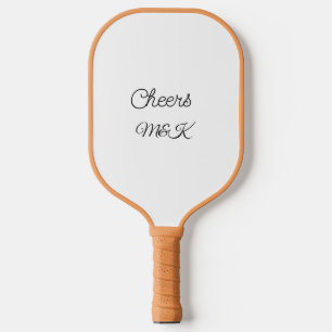 Einfache minimalistische Hinzufügen Name Prost Paa Pickleball Schläger
