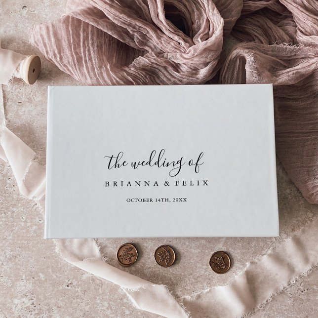 Einfache Minimalistische Hochzeit Gästebuch (Von Creator hochgeladen)