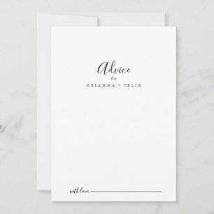 Einfache Minimalistische Hochzeit Hinweiskarte
