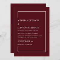 Einfache Minimalistische Hochzeit in Burgund