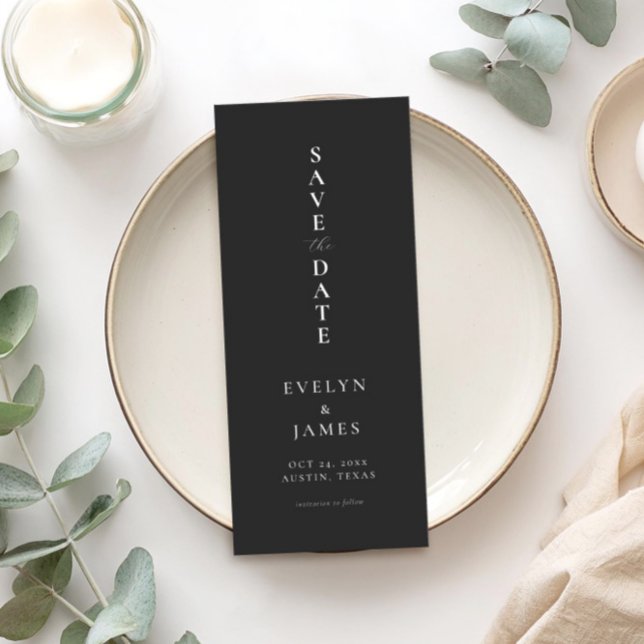 Einfache Minimalistische Hochzeit Save The Date (Von Creator hochgeladen)