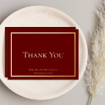 Einfache Minimalistische Hochzeit Vielen Dank Folien Feiertagskarte<br><div class="desc">Bei manchen Gelegenheiten wird unterschwellige Eleganz gefordert, und dieses Hochzeitsdesign "Danke" erreicht dieses Ziel mit einem einfachen goldenen (oder silbernen) Folientext und Rahmen-Design, das der Inbegriff des minimalistischen Stils ist. Fügen Sie einfach die Namen und das Datum der Braut- und Zeltbäume hinzu. Zurück zeigt eine einfache Danksagung, die bearbeitet werden...</div>
