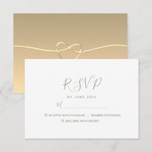 Einfache minimalistische Hochzeits-RSVP-Karte RSVP Karte