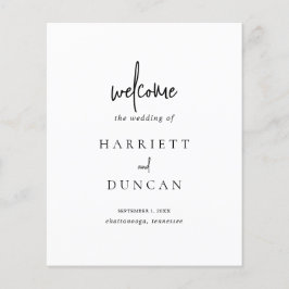 Einfache Minimalistische Hochzeitsfeier Flyer