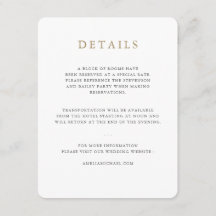 Einfache Minimalistische Hochzeitskarte