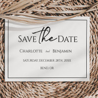 Einfache Minimalistische Hochzeitswohnung Save the