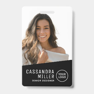 Einfache Minimalistische ID Ihrer Logo-Firma Ausweis