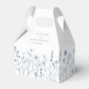 Einfache minimalistische Immergrün-Wildblumen-Hoch Geschenkschachtel