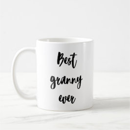 Einfache Minimalistische Kalligrafie Beste Granny  Kaffeetasse
