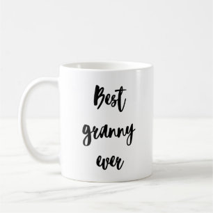 Einfache Minimalistische Kalligrafie Beste Granny  Kaffeetasse