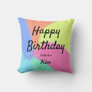 einfache minimalistische Kalligrafie herzlichen Gl Kissen