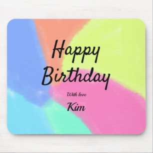 einfache minimalistische Kalligrafie herzlichen Gl Mousepad
