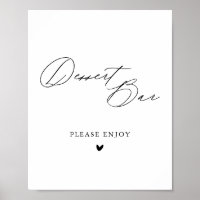 Einfache Minimalistische Kalligrafie Hochzeitstort