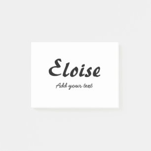 Einfache minimalistische Kalligrafie-Typografie el Post-it Klebezettel