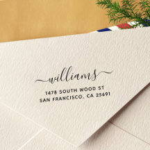 Einfache Minimalistische Kalligraphie Rücksendeadr