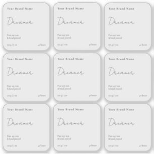 Einfache Minimalistische Klare Candle Square Aufkl Aufkleber