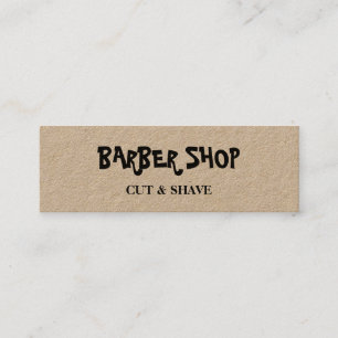 Einfache Minimalistische Kraft-Barberei Mini Visitenkarte