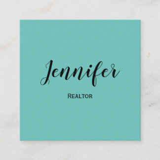 einfache minimalistische, kundenspezifische Logo,  Quadratische Visitenkarte