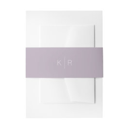 Einfache Minimalistische Lilac Lila Wedding Bly Ba Einladungsbanderole
