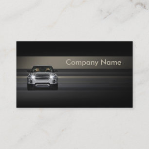 Einfache Minimalistische Line Car Business Card Visitenkarte