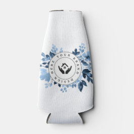 Einfache Minimalistische Logo-Flasche Cooler Flaschenkühler