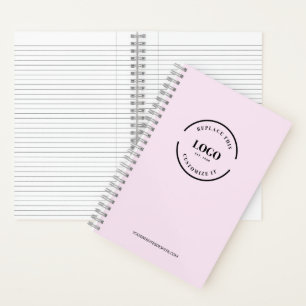 Einfache, Minimalistische Logo-Markenbezeichnung i Notizbuch