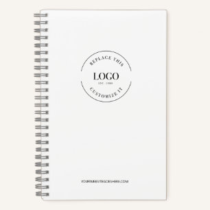 Einfache Minimalistische Logo-Markenzeitschrift Notizbuch