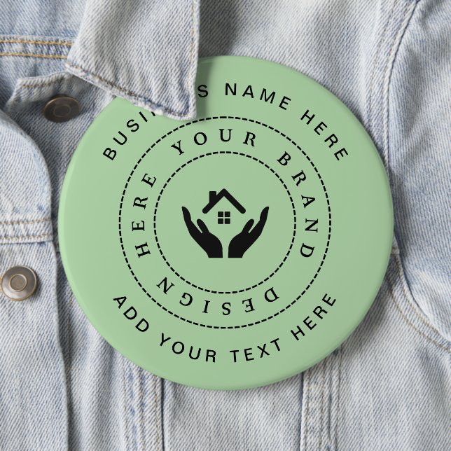 Einfache Minimalistische Logo- und Textwerbung Button (Beispiel)