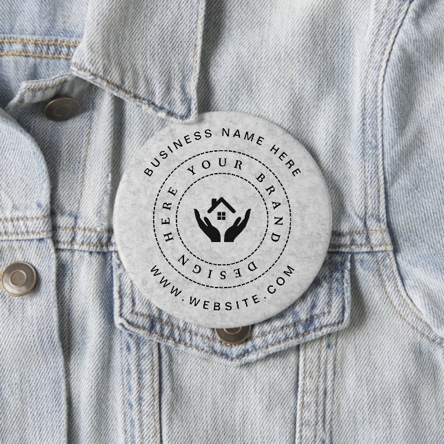 Einfache Minimalistische Logo- und Textwerbung Button (Beispiel)