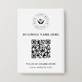 Einfache Minimalistische Logo- und Textwerbung Button