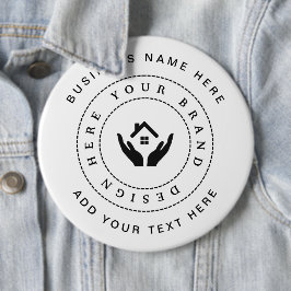 Einfache Minimalistische Logo- und Textwerbung Button