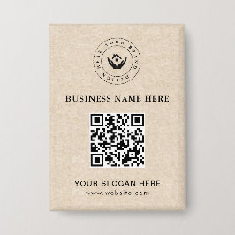 Einfache Minimalistische Logo- und Textwerbung Button