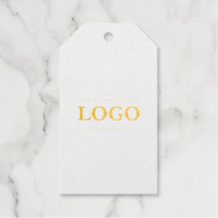 Einfache Minimalistische Logo- und Textwerbung Geschenkanhänger