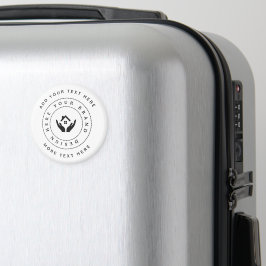 Einfache Minimalistische Logo- und Textwerbung Magnet