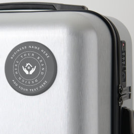 Einfache Minimalistische Logo- und Textwerbung Magnet