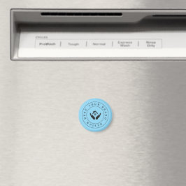 Einfache Minimalistische Logo- und Textwerbung Magnet