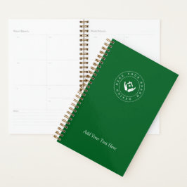 Einfache Minimalistische Logo- und Textwerbung Planer