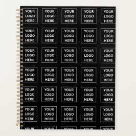 Einfache Minimalistische Logo- und Textwerbung Planer