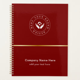 Einfache Minimalistische Logo- und Textwerbung Planer