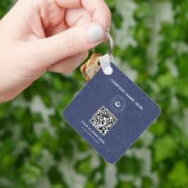 Einfache Minimalistische Logo- und Textwerbung Schlüsselanhänger