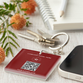 Einfache Minimalistische Logo- und Textwerbung Schlüsselanhänger