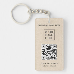 Einfache Minimalistische Logo- und Textwerbung Schlüsselanhänger