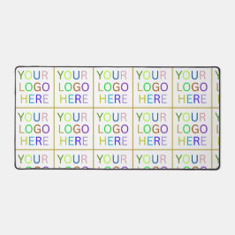 Einfache Minimalistische Logo- und Textwerbung Schreibtischunterlage