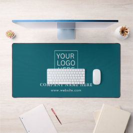 Einfache Minimalistische Logo- und Textwerbung Schreibtischunterlage