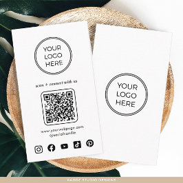Einfache Minimalistische Logos Visitenkarte