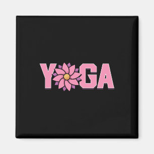 Einfache minimalistische Lotusblumen-Yoga Magnet