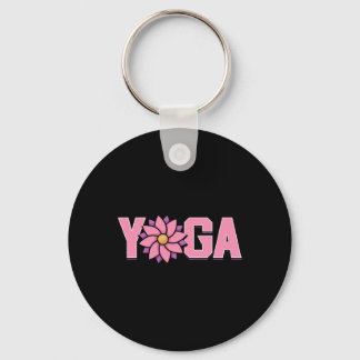 Einfache Minimalistische Lotusblumen-Yoga  Schlüsselanhänger