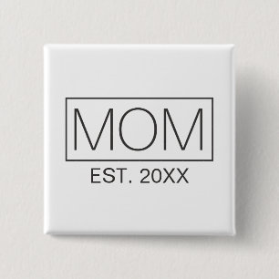 Einfache Minimalistische Mama Typografie  Button